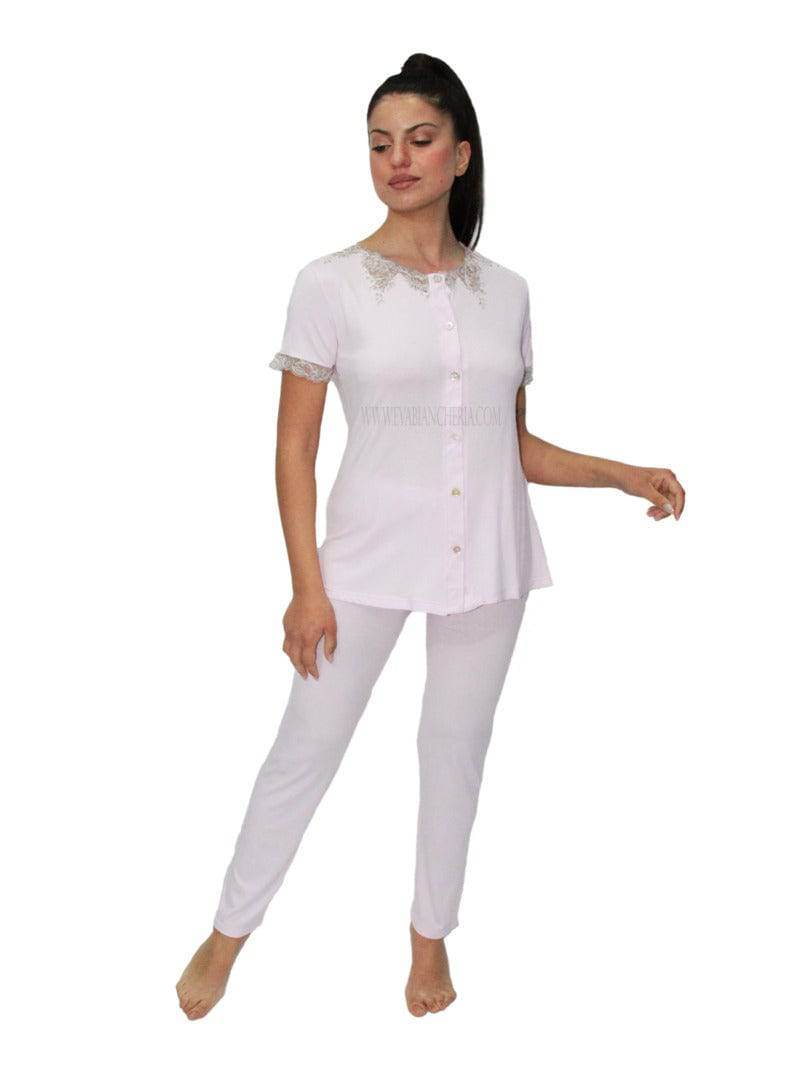 Pigiama Manica corta Panatalone lungo Donna E2015 Fida - evabiancheria